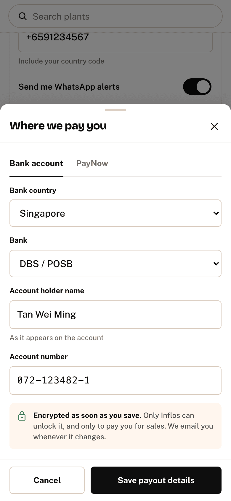 The Where we pay you form with a DBS / POSB bank account