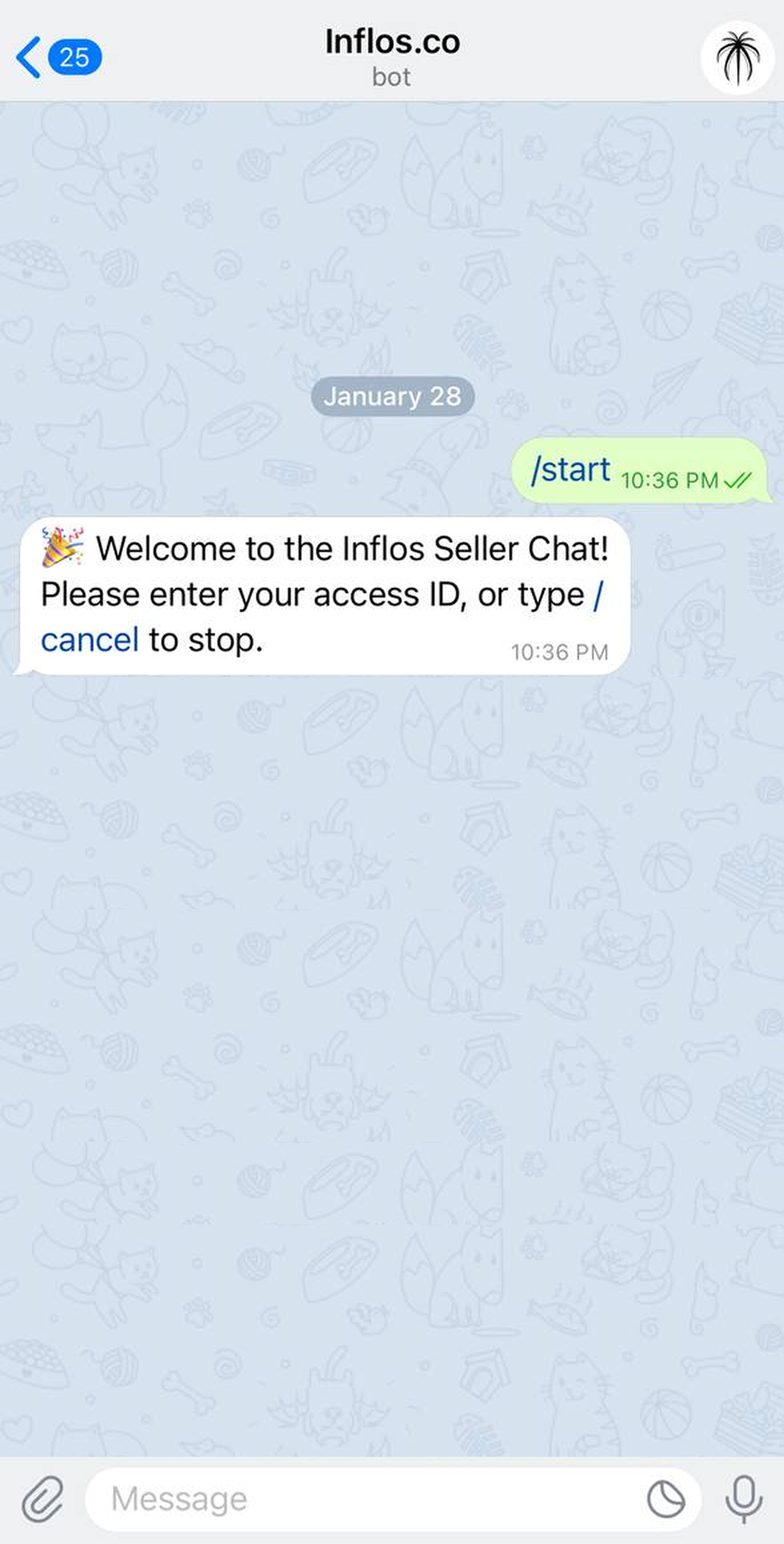 Telegram Step 1