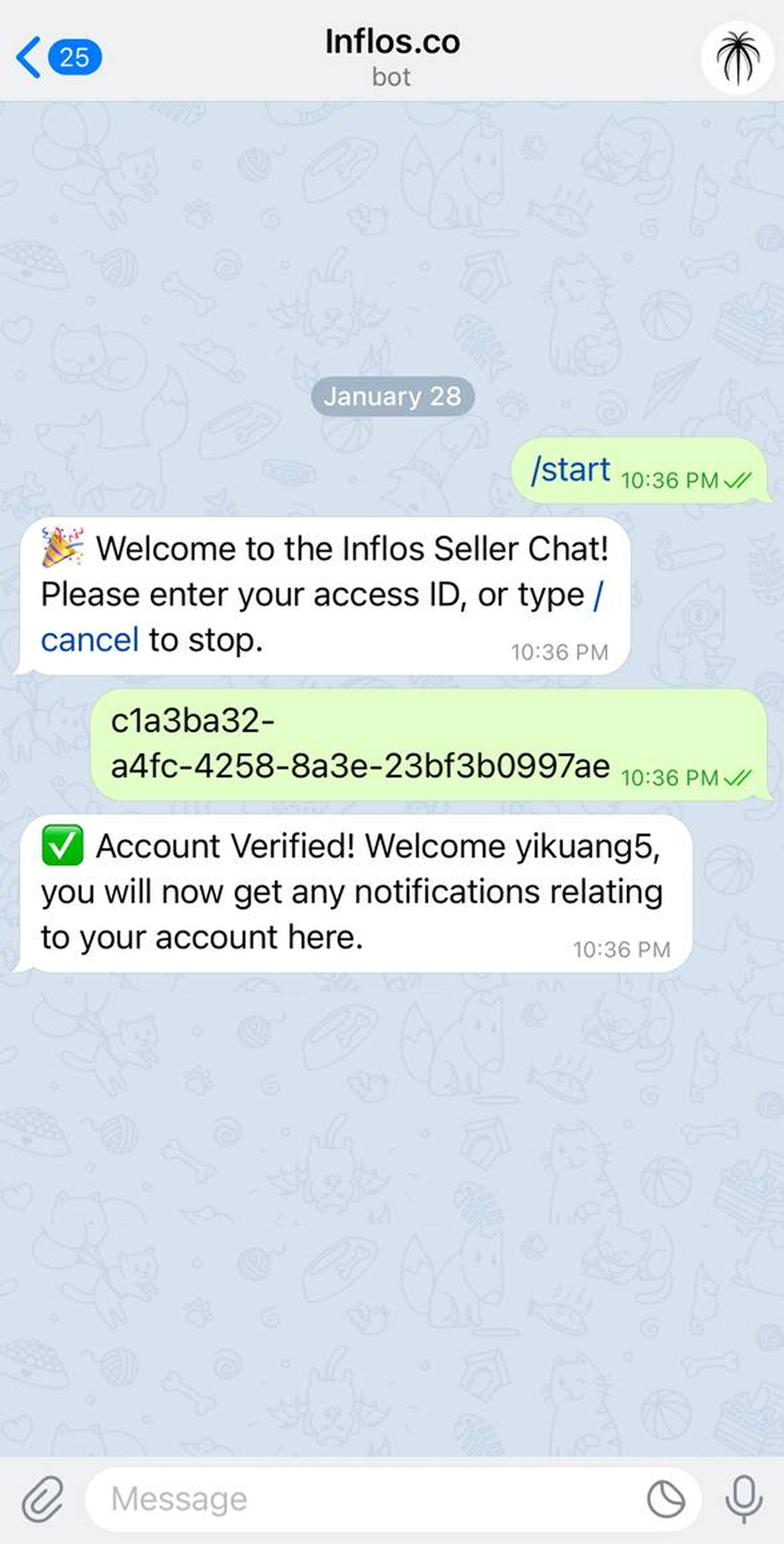 Telegram Step 2